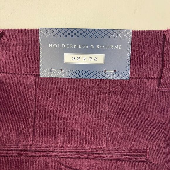 NEW Holderness & Bourne Mens 32x32 The Baxter Tailored Fit‎ CORDUROY Golf Pant - Picture 3 of 7